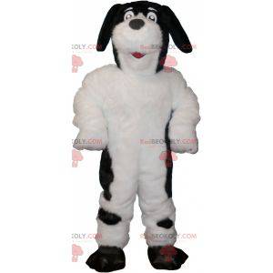 Mascota de perro blanco y negro peludo y lindo - Redbrokoly.com