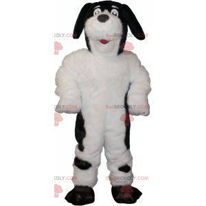 Mascotte cane bianco e nero peloso e carino - Redbrokoly.com