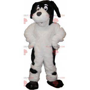 Mascotte cane bianco e nero peloso e carino - Redbrokoly.com