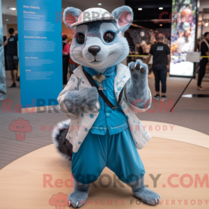 Sky Blue Civet maskot...