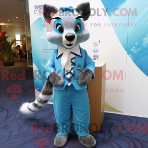 Sky Blue Civet maskot...
