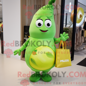 Postava maskota Lime Green...