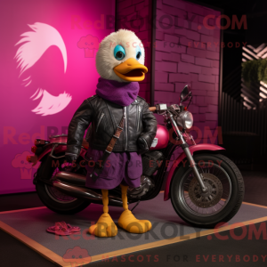 Magenta Gosling maskot...