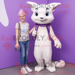 Lavender hermelin maskot...