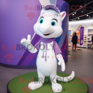 Lavendel hermelin maskot...