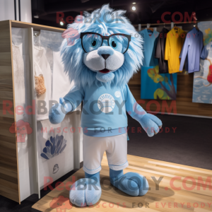 Postava maskota Sky Blue...