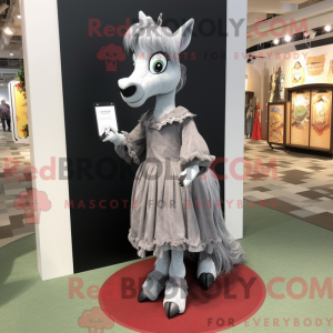 Grey Mare maskot kostume...