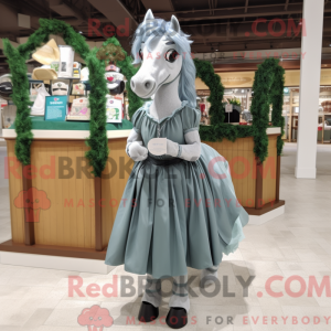 Gray Mare-maskotdraktfigur...