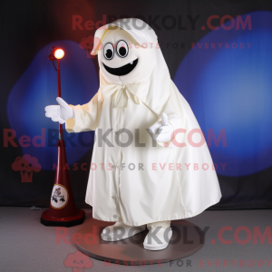 Hvid lasagne maskot kostume...