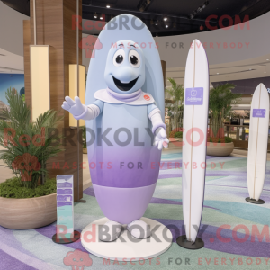 Lavendel surfebrett maskot...