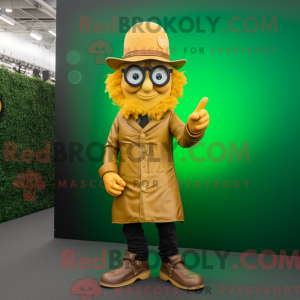Gul Leprechaun Hat maskot...