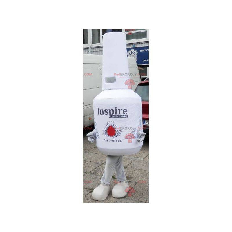 Maskot jätte vit nagellack. Blanco maskot - Redbrokoly.com