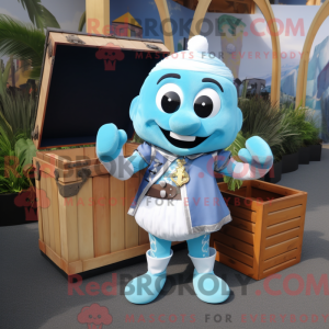 Disfraz de mascota Sky Blue...