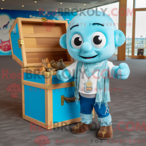 Postava maskota Sky Blue...