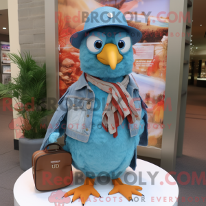 Turquoise Quail mascot...