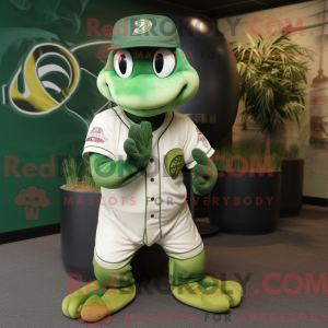 Green Python mascot costume...