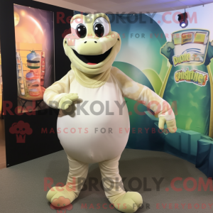 Cream Anaconda mascot...