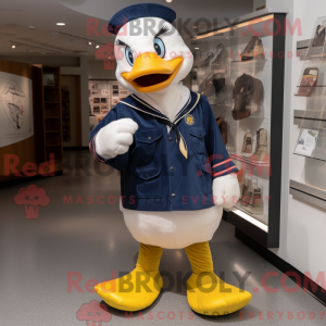 Navy Geese maskot drakt...
