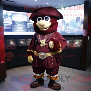 Maroon Pirate mascot...