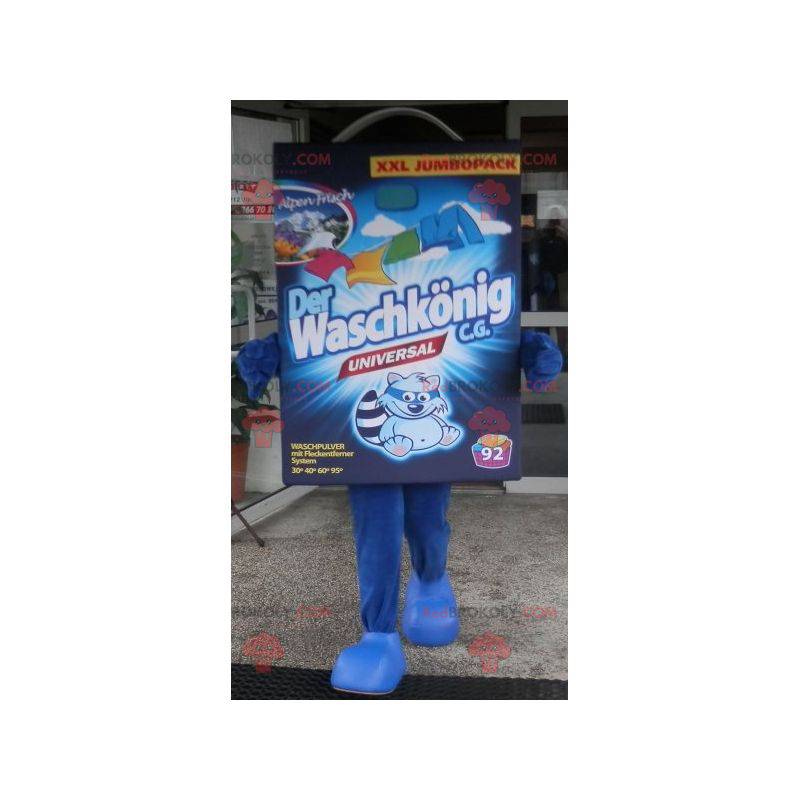 Mascotte de lessive de carton bleu de lessive - Redbrokoly.com