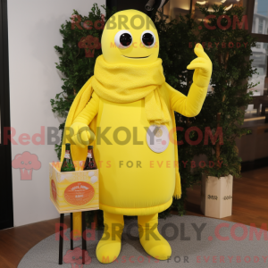 Citrongul Champagne maskot...