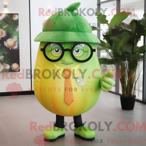Grøn Grapefrugt maskot...