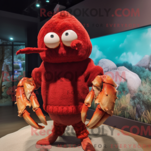 Red Eremit Crab maskot...