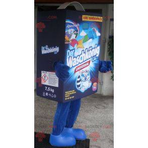 Mascotte de lessive de carton bleu de lessive - Redbrokoly.com