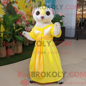 Lemon Yellow Ferret mascot...