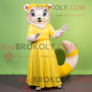 Lemon Yellow Ferret mascot...
