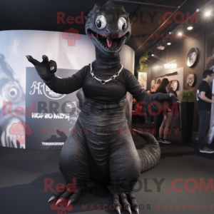 Zwart Hydra-mascottekostuum...