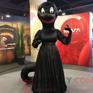 Sort Hydra maskot kostume...