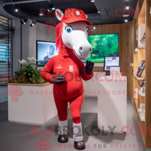 Disfraz de mascota Red Mare...