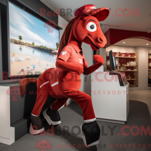 Red Mare-mascottekostuum...