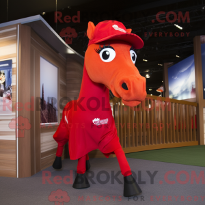 Red Mare-mascottekostuum...