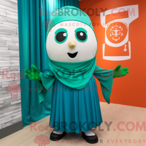 Cyan irsk flagg máscara de...