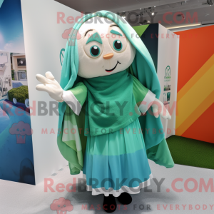 Cyan irsk flagg máscara de...
