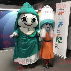 Cyan irsk flagg maskot...