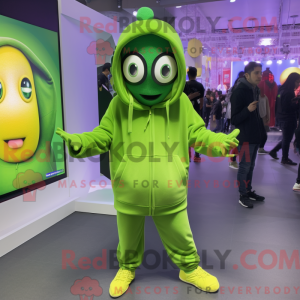 Lime Green Moussaka mascot...