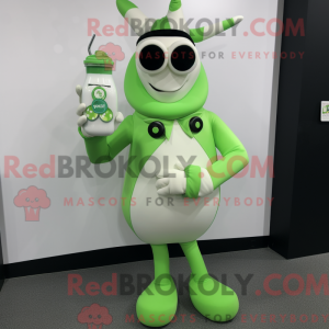 Lime Green Bottle Of Milk...