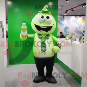 Lime Green Bottle Of Milk...