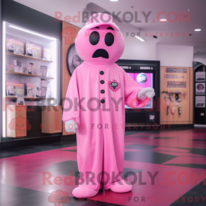 Pink Ghost-maskotdraktfigur...
