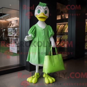 Postava maskota Lime Green...