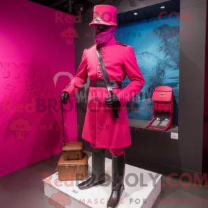 Figura de máscara magenta...