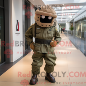 Commando maskotdräkt med byxor och manschettknappar - Kommandomaskotar - REBROKO_230158 - RedBrokoly.com
