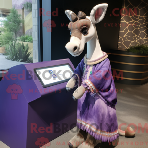 Lavender Okapi mascot...