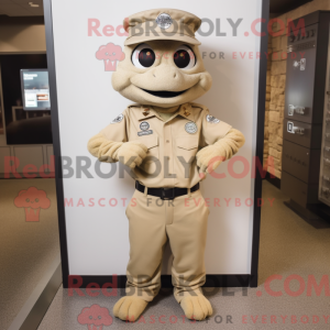 Tan Ice mascot costume...