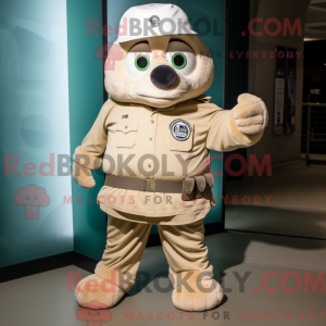 Tan Ice Maskottchen Kostüm...