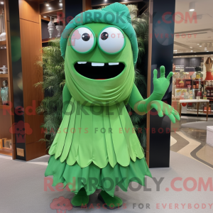 Mascotte de Cyclope vert...