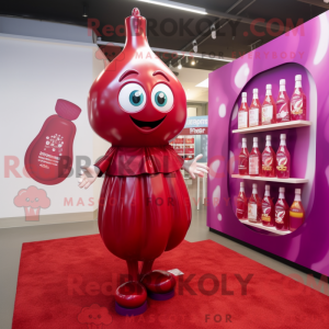 Magenta garrafa de ketchup...